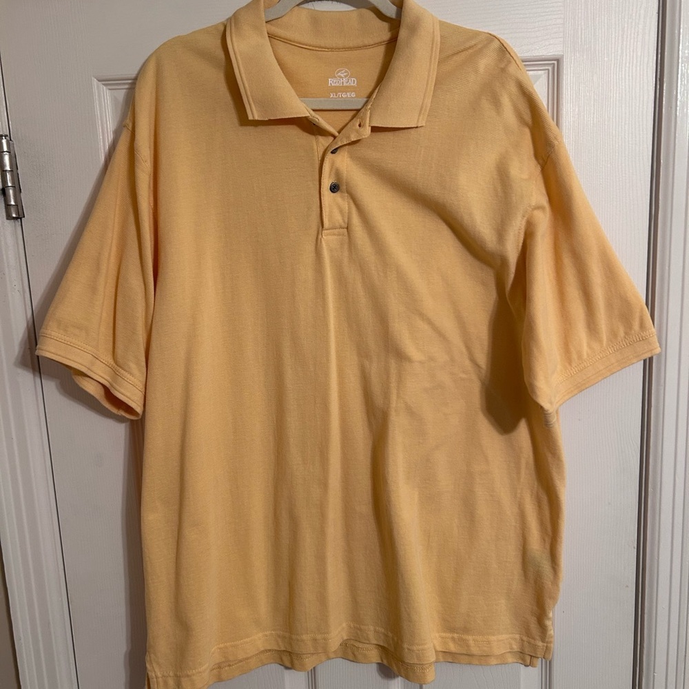 Men's Pique Yellow Polo Shirt